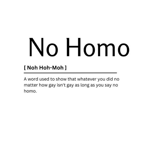 is no homo homophobic|no homo Meaning & Origin .